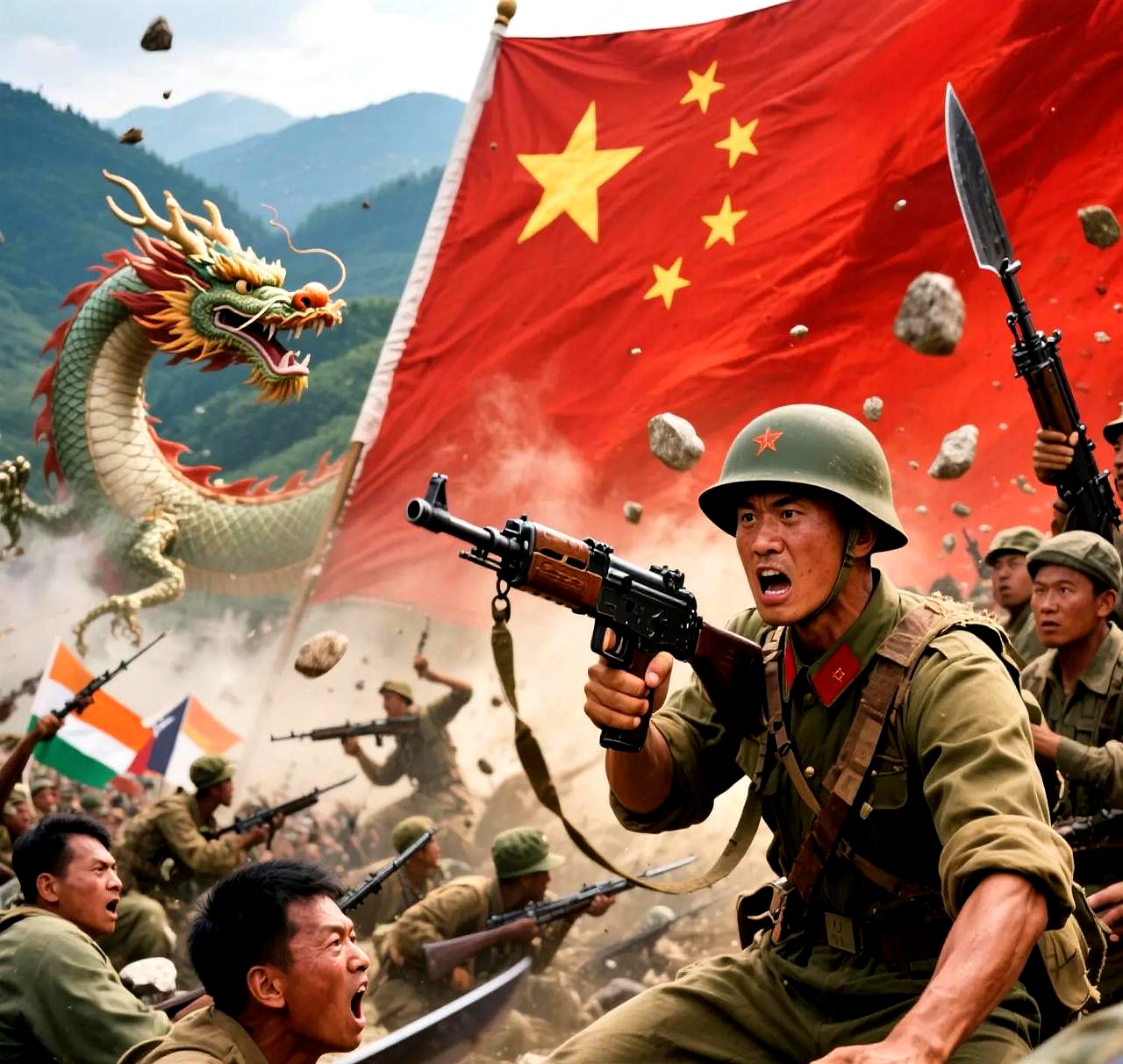 全队合力作战，共同努力取得胜利(团队作战合作共赢)